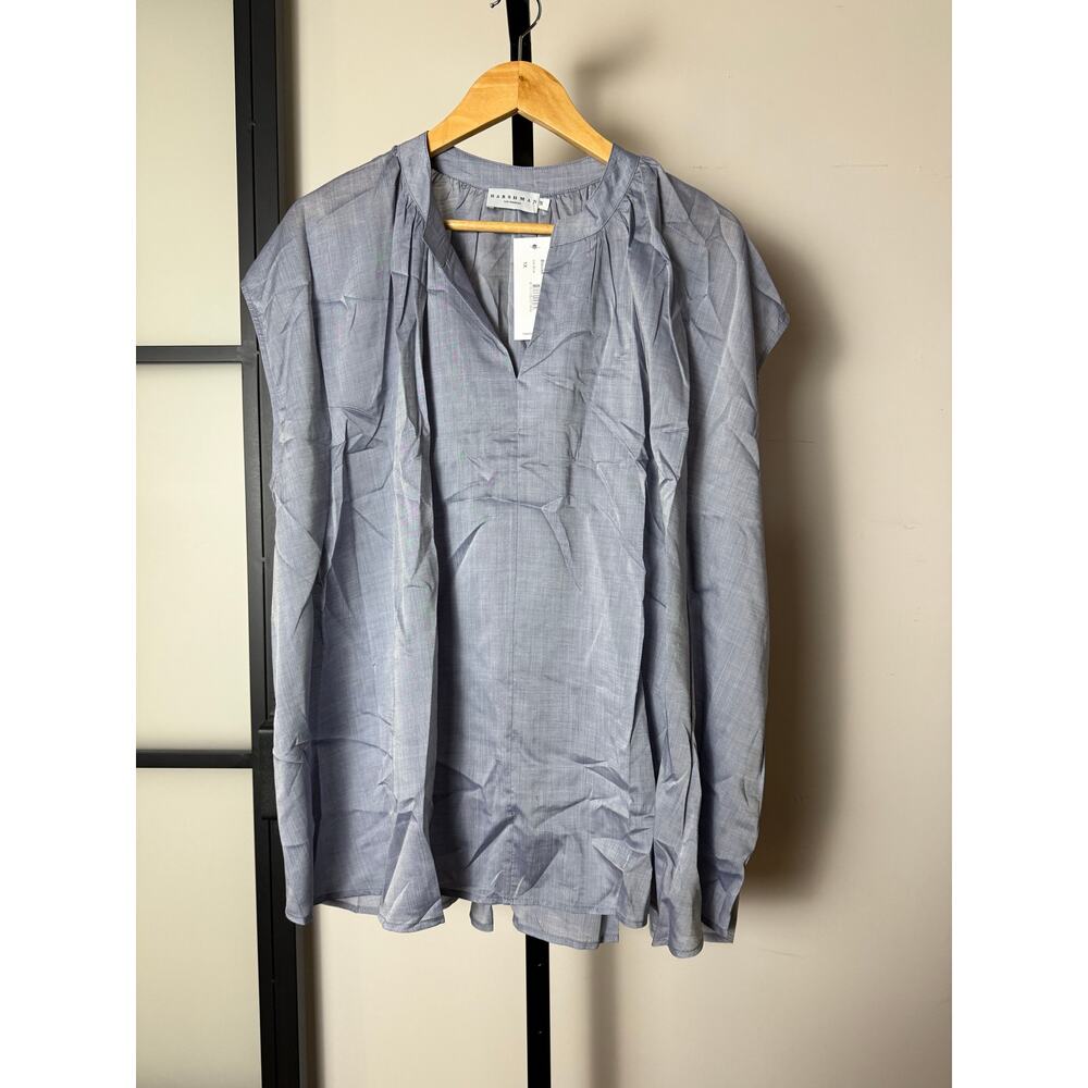NWT Harshman Finch Short-Sleeve Blouse Size 1X